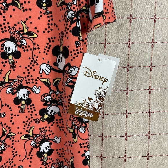 Lularoe X Disney Retro Minnie Mouse Irma Hi Lo Hem Top Size Small Tunic New - Picture 3 of 4